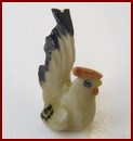 HAAN008 Tiny Ceramic Chicken Ornament