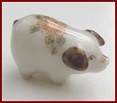 HAK024S Tiny Ceramic Pig Ornament