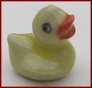 HAK400 Tiny Ceramic Duck Ornament