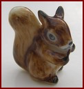HAK457 Tiny Ceramic Squirrel Ornament