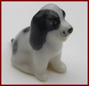 HAK567B Tiny Ceramic Sitting Dog Ornament