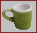 KA295G Green Porcelain Mug
