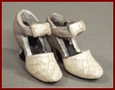 SA447  Pair of Silver & White Shoes