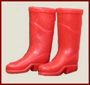 G080R Pair of Red Rubber Wellington Boots