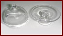 HA13068 Glass Cake Stand with Dome