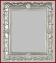 HA23029 Silver Rectangular Picture Frame - Dolls House Miniatures