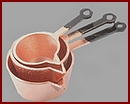 KA025 Set of three Copper Milk Pans