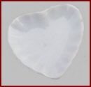 ka261 white heart shaped plate