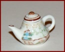 KAT04 Brown & Green Ceramic Teapot