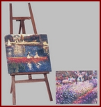 P021 Easel & One Painting