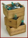 PA062W Stack of Three Crates with Wine Bottles