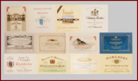 PA102 Set of12 Wine Bottle Labels
